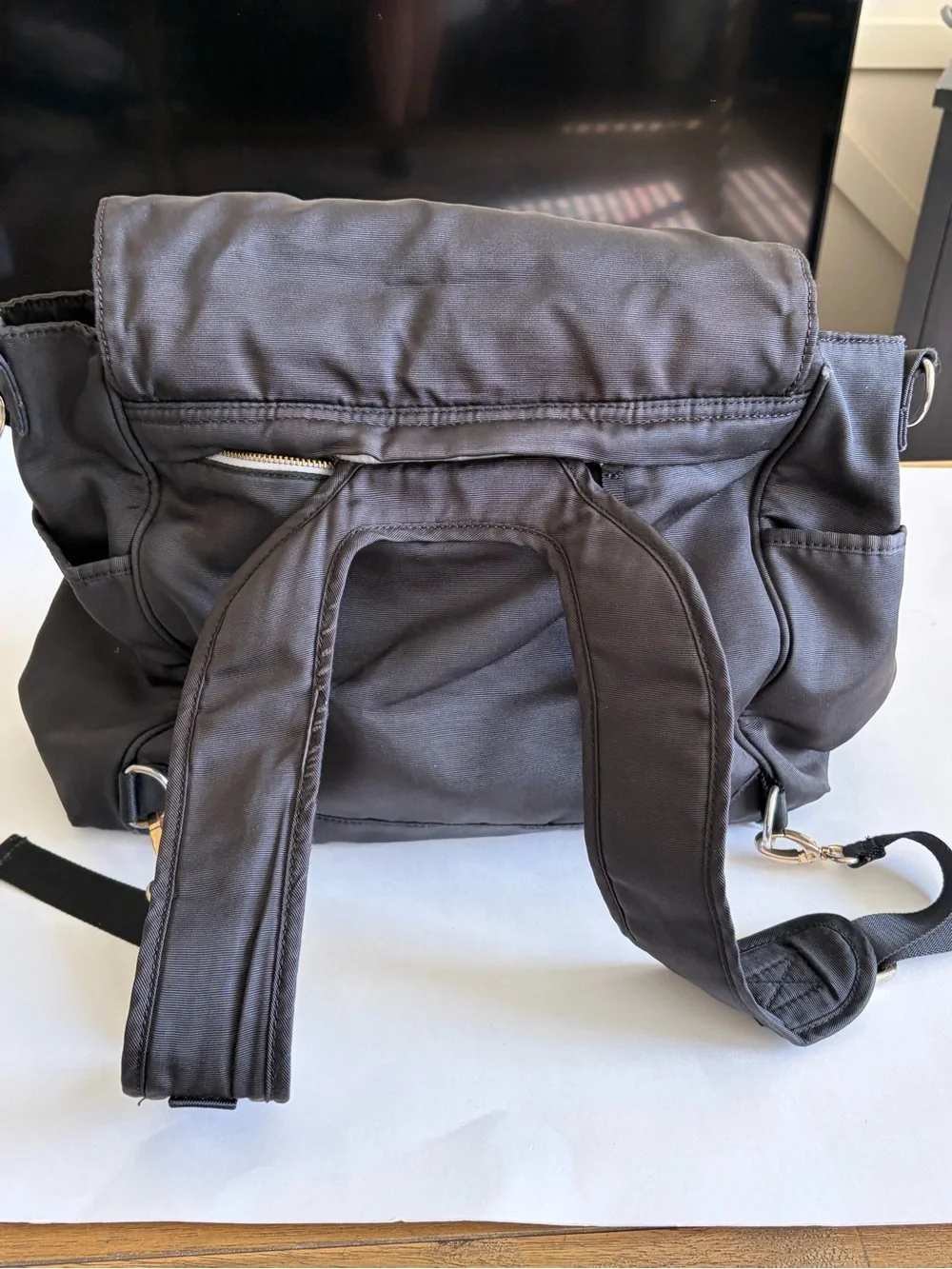 Pottery Barn Kids Black Baby Diaper Backpack